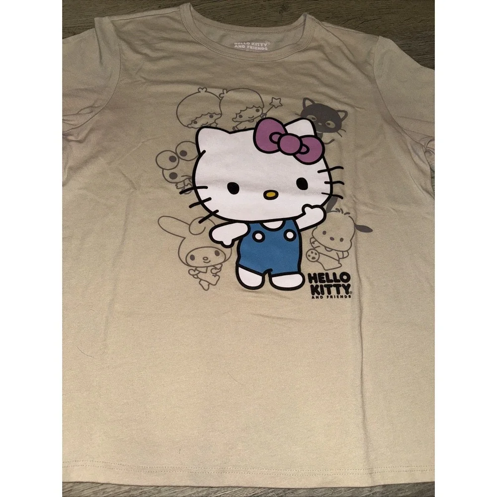 Hello Kitty and Friends Shirt Womens Short Sleeve Novelty Cartoon Size Medium - Picture 2 of 5